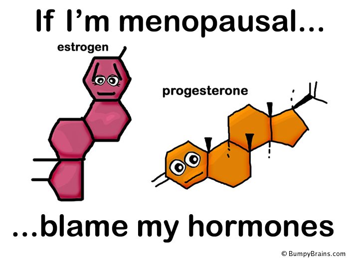 If I'm menopausal, blame my hormones